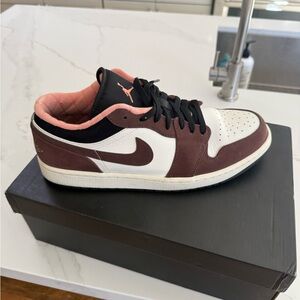 Jordan Air Low SE Sneakers in Black and Gold